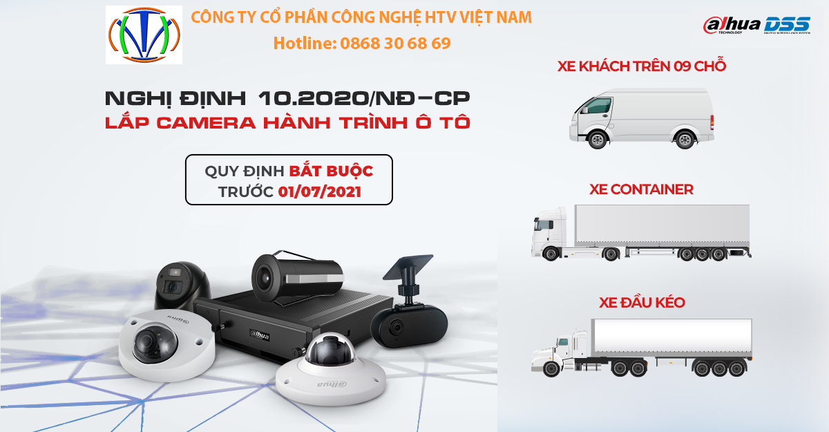 hướng dẫn lắp camera giám sát hành trình theo nghị định 10/2020